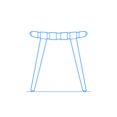 Furniture Stools Risom Stool Outline Svg Vector, Free Vectors File